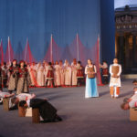 scénographie en extérieur, NABUCCO, Mecklenburgisches Saatstheather Schwerin 2014