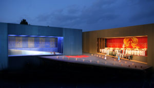 scénographie en extérieur, NABUCCO, Mecklenburgisches Saatstheather Schwerin 2014