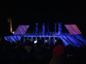 scénographie en extérieur, AïDA, Mecklenburgisches Saatstheather Schwerin 2016